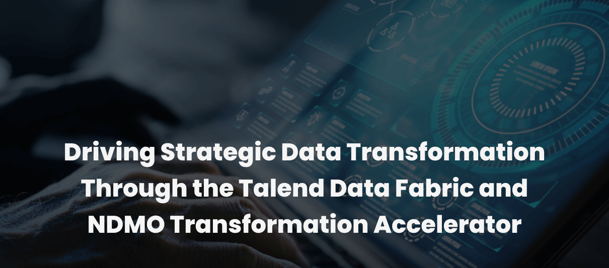 Data Transformation with Talend Data Fabric & NDMO Transformation ...
